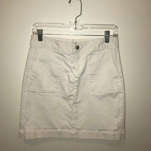 White LOFT Denim Skirt